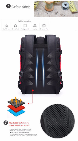 Cool Camouflage Backpack (Red)