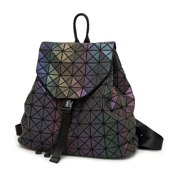 Holographic Backpack (Colorful Triangle)